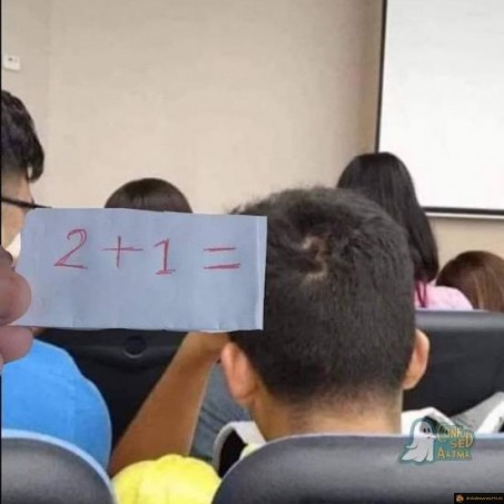 2+1=3