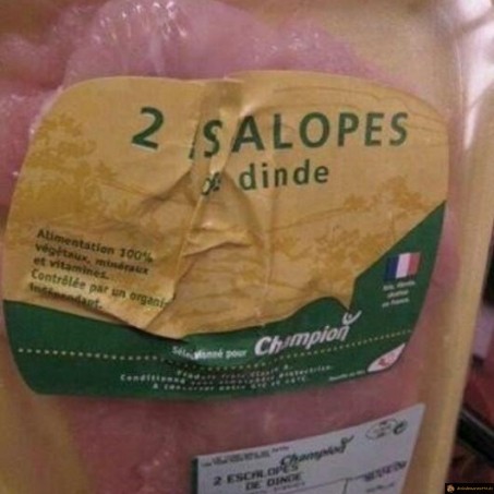 2 slaopes de dinde