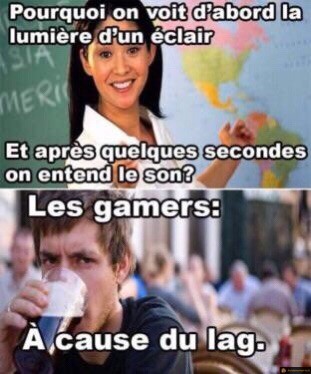 A cause du lag