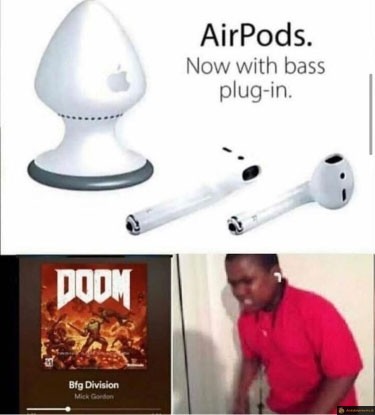 Airpods avec plugin bass