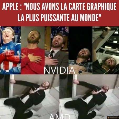 Apple vs nvidia vs amd