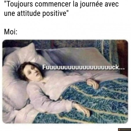 Attitude positive au réveil