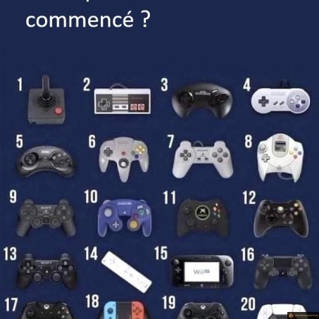 avec quelle manette tu as commencé?