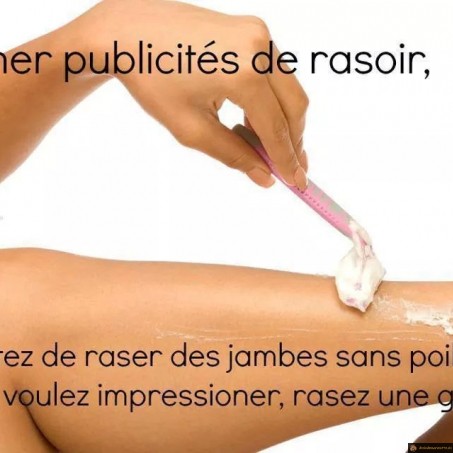 Avis aux publicités de rasoir