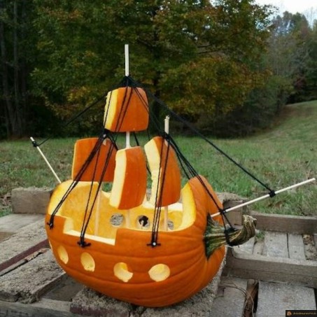 Bateau citrouille