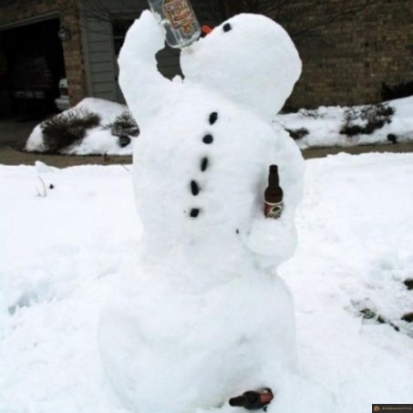 Bonhomme de neige ivre