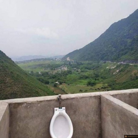 C'est ce qu'on appelle: A pee with a view