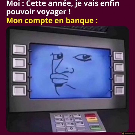 Cette année je vais pouvoir voyager