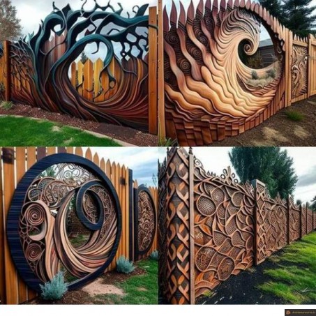 Cloture sculptée