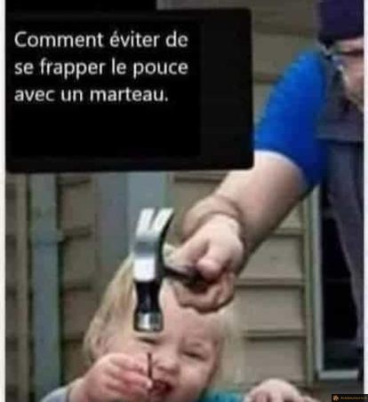 Comment éviter de se frapper le pouce avec un marteau