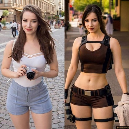 Cosplay lara croft
