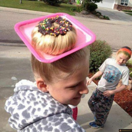 Coupe de cheveux donut