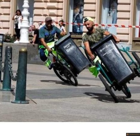 Course de poubelles