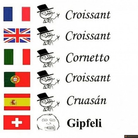 Croissant vs Gipfeli
