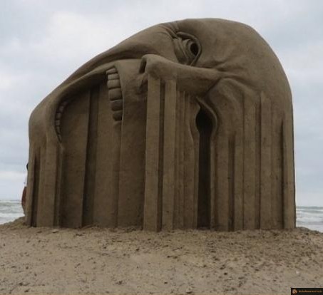 Déformation dans le sable