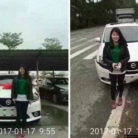 Elle venait d'acheter la voiture