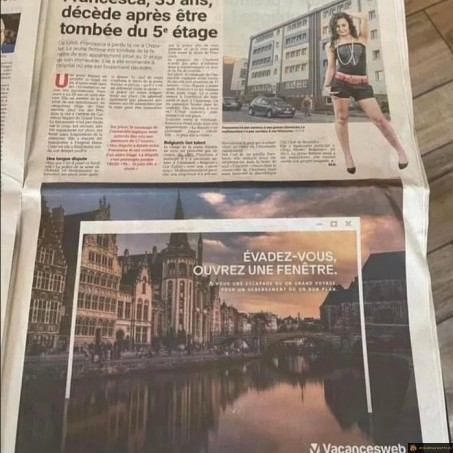 Emplacement pub mal choisi