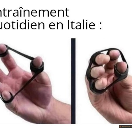 Entrainement en Italie