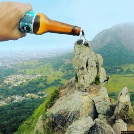 Escalader une bouteille