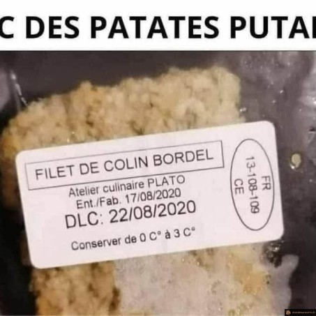 Etiquettage énervé poisson 