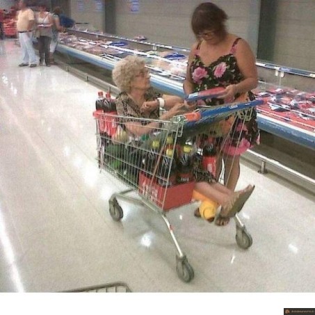 Faire les courses avec mamie