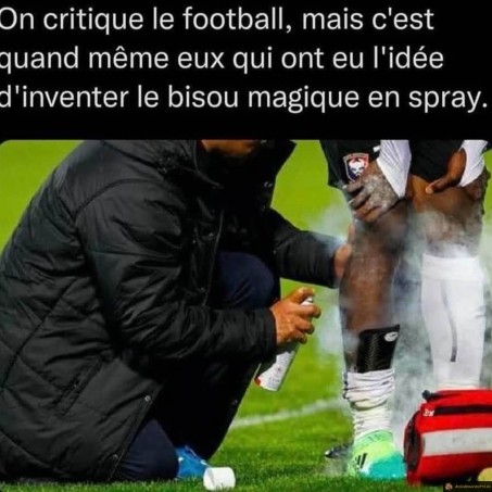 Football et bisous magique en spray