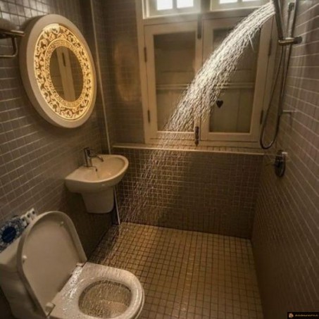 Gagner du temps le matin, douche-wc