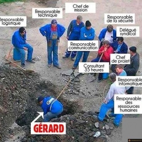 Gérard bosse seul