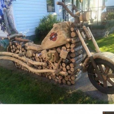 Harley en bois