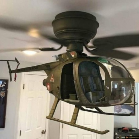 Helicoptère dans le salon