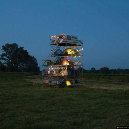 Immeuble de tentes