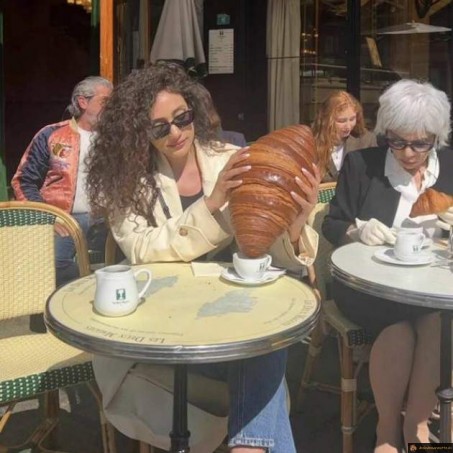 J'ai commandé un gros croissant