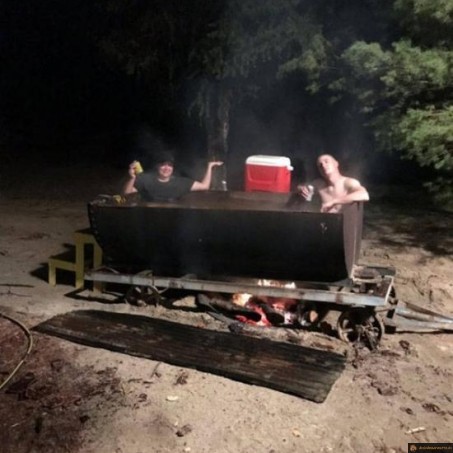 Jacuzzi improvisé