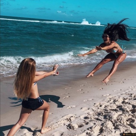 kamehameha sur la plage