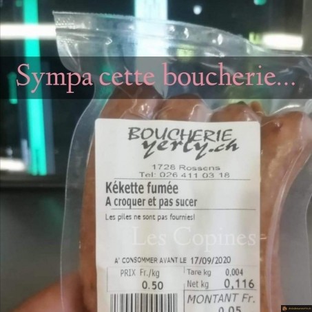 Kékette fumée à la boucherie