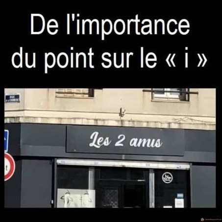 L'importance du point sur le i
