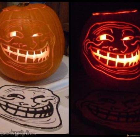 La citrouille troll pour halloween