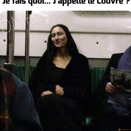 La Joconde dans le métro