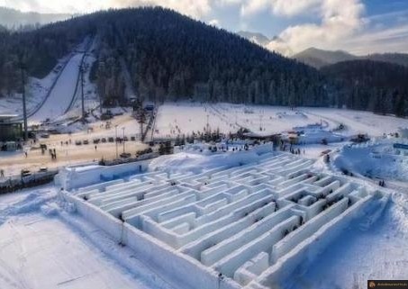 Labyrinthe de neige