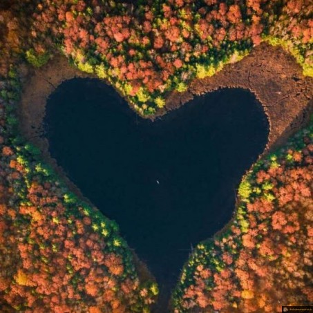 Lac en coeur