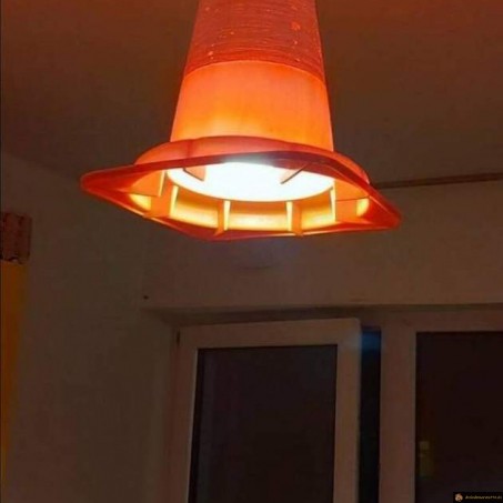 Lampe orange DIY