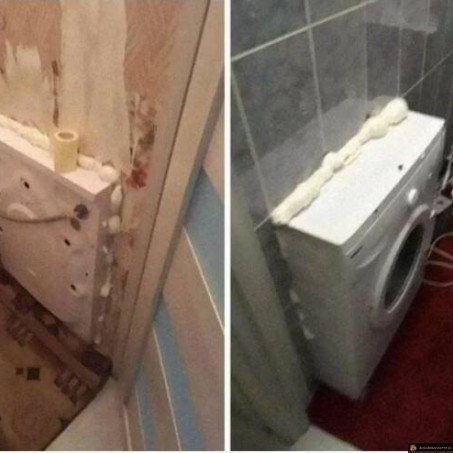 Lave linge incrusté
