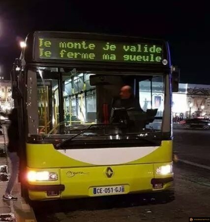 Le chauffeur de bus vénère