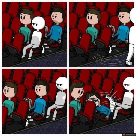Le cinéma et les genoux dans le dos