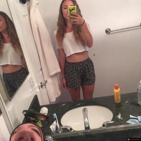 Le photobomb miroir