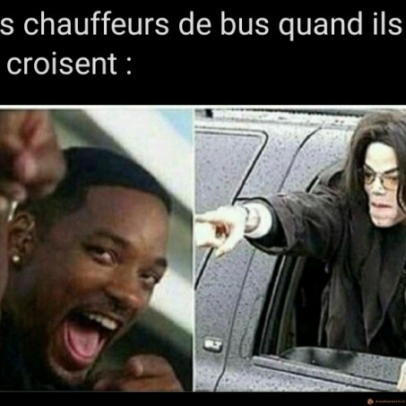 Les chauffeurs de bus qui se croisent