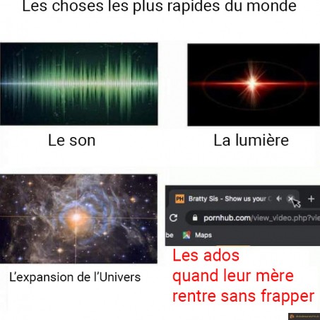 Les choses les plus rapides du monde