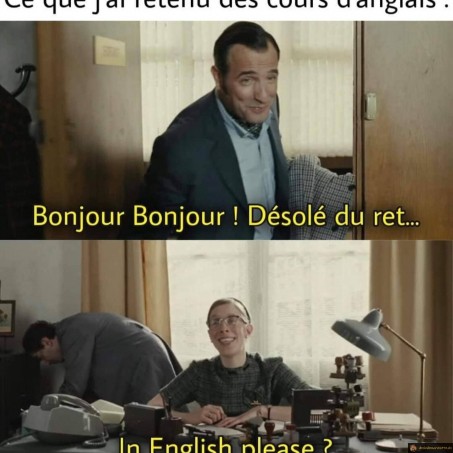 Les cours d'anglais