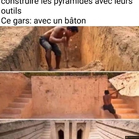 Les egyptiens n'ont pas pu construire les pyramides
