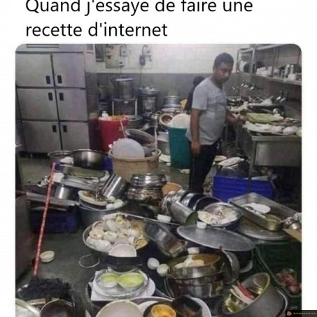 Les recettes sur internet